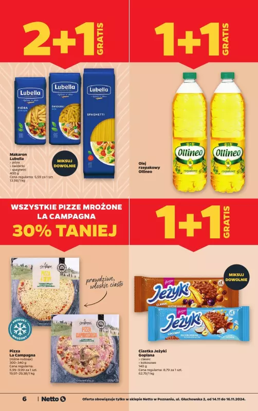 Netto - gazetka promocyjna Poznań: WIELKIE OTWARCIE 14.11 od czwartku 14.11 do soboty 16.11 - strona 6