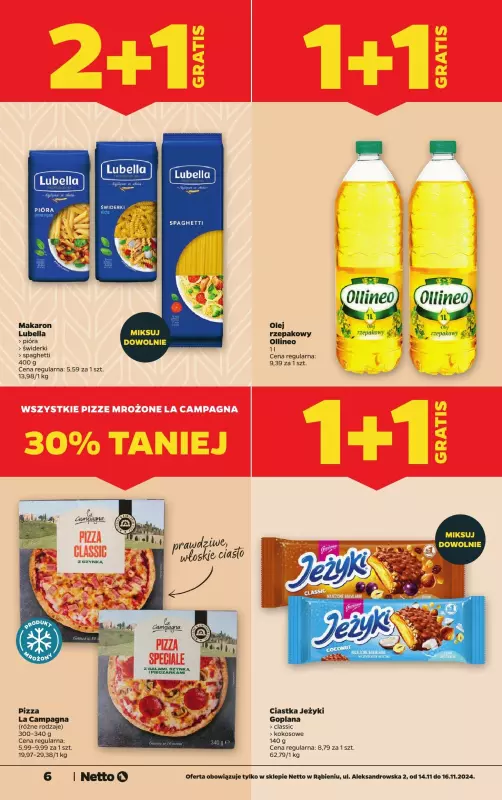 Netto - gazetka promocyjna Rabień WIELKIE OTWARCIE 14.11 od czwartku 14.11 do soboty 16.11 - strona 6