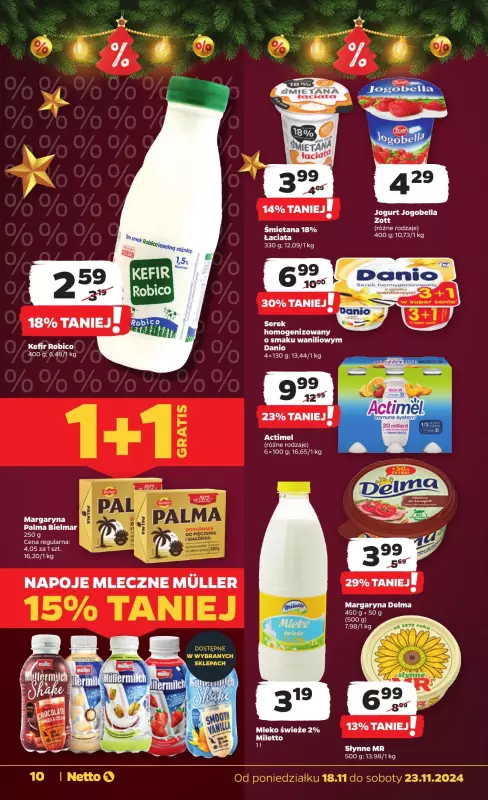 Netto - gazetka promocyjna Gazetka Spożywcza od poniedziałku 18.11 do soboty 23.11 - strona 10