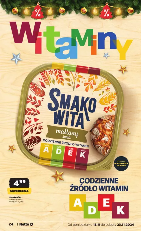 Netto - gazetka promocyjna Gazetka Spożywcza od poniedziałku 18.11 do soboty 23.11 - strona 24