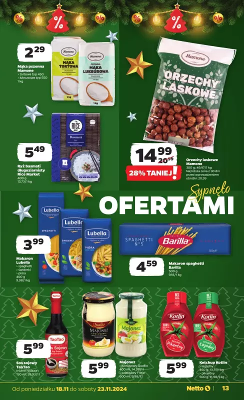 Netto - gazetka promocyjna Gazetka Spożywcza od poniedziałku 18.11 do soboty 23.11 - strona 13