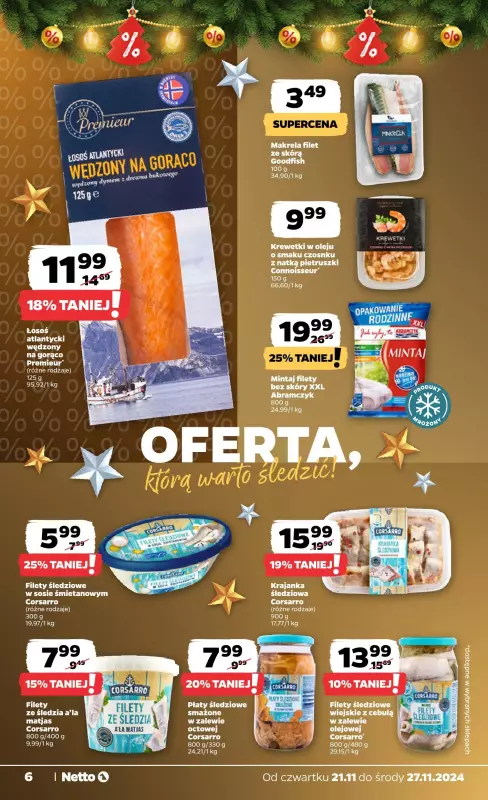 Netto - gazetka promocyjna Gazetka Spożywcza od czwartku od czwartku 21.11 do środy 27.11 - strona 6