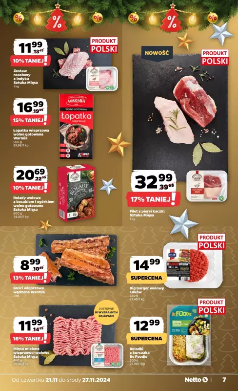 Netto - gazetka promocyjna Gazetka Spożywcza od czwartku od czwartku 21.11 do środy 27.11 - strona 7