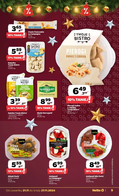 Netto - gazetka promocyjna Gazetka Spożywcza od czwartku od czwartku 21.11 do środy 27.11 - strona 9