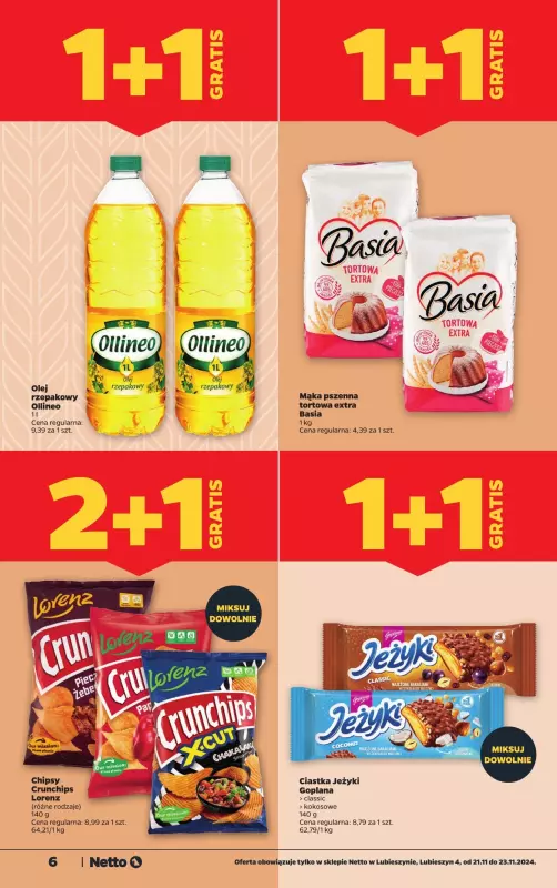 Netto - gazetka promocyjna Lubieszyn WIELKIE OTWARCIE 21.11 od czwartku 21.11 do soboty 23.11 - strona 6