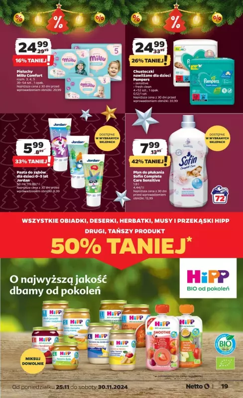 Netto - gazetka promocyjna Gazetka Spożywcza od poniedziałku 25.11 do soboty 30.11 - strona 19