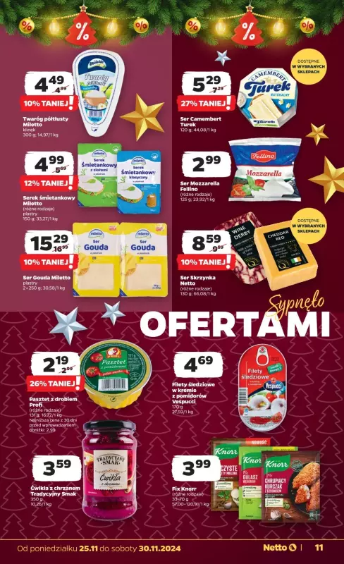 Netto - gazetka promocyjna Gazetka Spożywcza od poniedziałku 25.11 do soboty 30.11 - strona 11