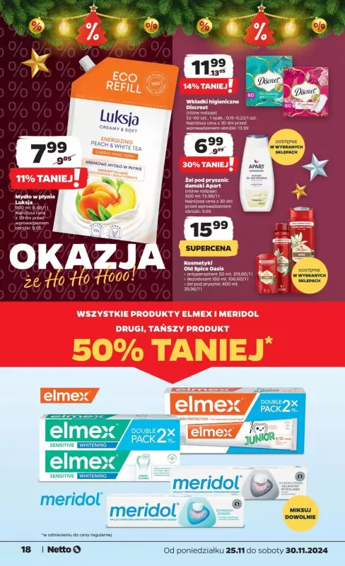 Netto - gazetka promocyjna Gazetka Spożywcza od poniedziałku 25.11 do soboty 30.11 - strona 18