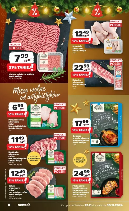 Netto - gazetka promocyjna Gazetka Spożywcza od poniedziałku 25.11 do soboty 30.11 - strona 8