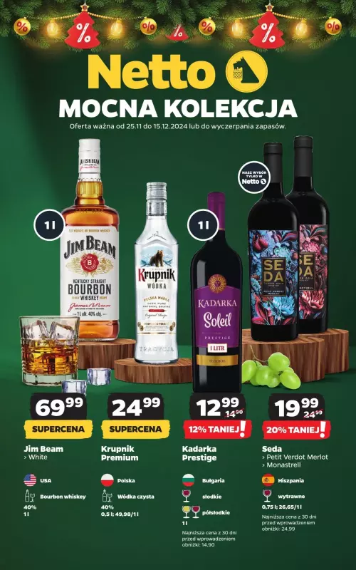 Netto - gazetka promocyjna Mocna kolekcja w Netto! od poniedziałku 25.11 do niedzieli 15.12