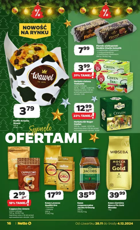 Netto - gazetka promocyjna Gazetka Spożywcza od czwartku od czwartku 28.11 do środy 04.12 - strona 16