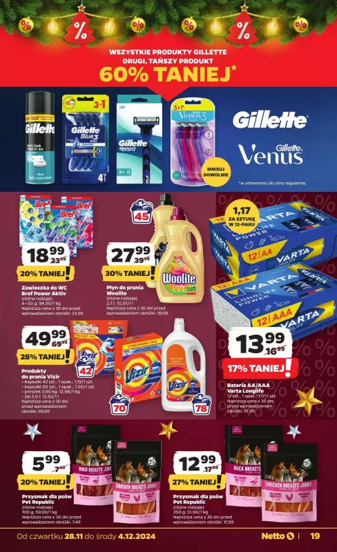 Netto - gazetka promocyjna Gazetka Spożywcza od czwartku od czwartku 28.11 do środy 04.12 - strona 19