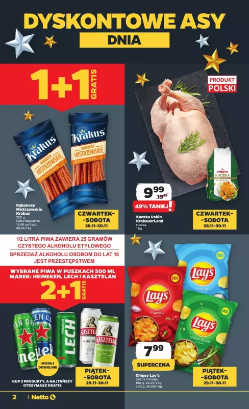 Netto - gazetka promocyjna Gazetka Spożywcza od czwartku od czwartku 28.11 do środy 04.12 - strona 2