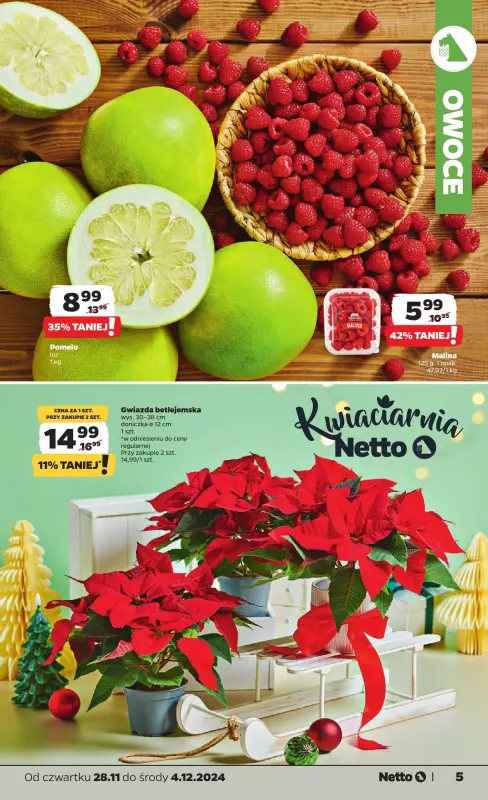 Netto - gazetka promocyjna Gazetka Spożywcza od czwartku od czwartku 28.11 do środy 04.12 - strona 5