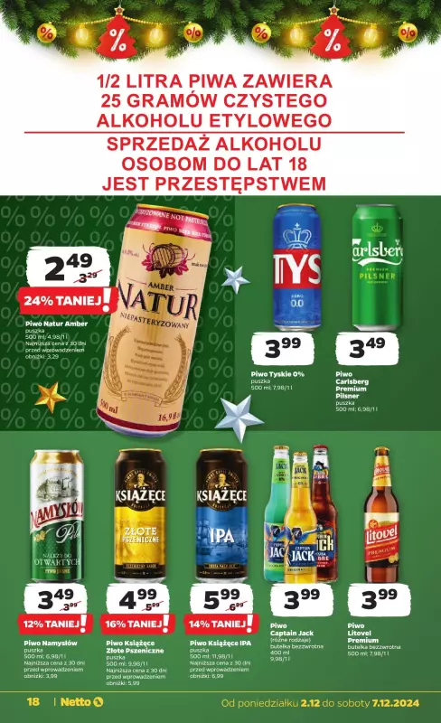 Netto - gazetka promocyjna Gazetka Spożywcza od poniedziałku 02.12 do soboty 07.12 - strona 19