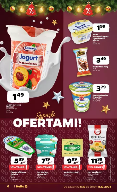 Netto - gazetka promocyjna Gazetka Spożywcza od czwartku od czwartku 05.12 do środy 11.12 - strona 6