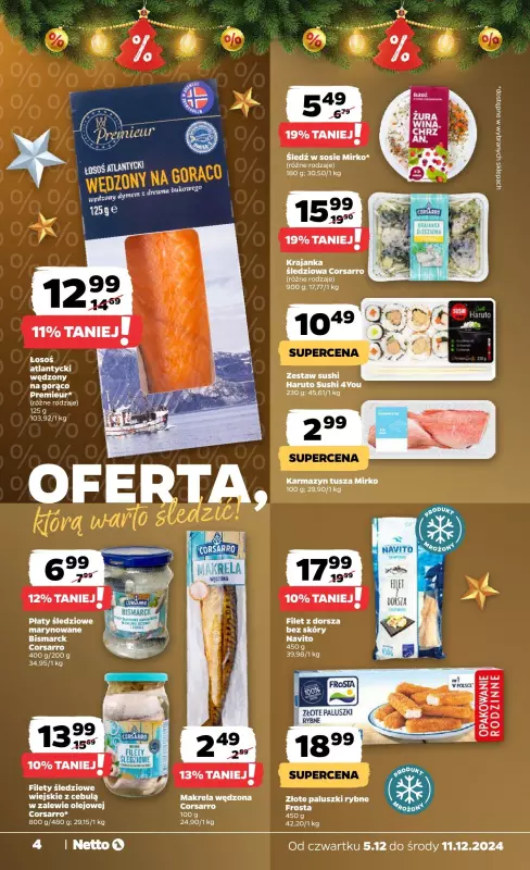 Netto - gazetka promocyjna Gazetka Spożywcza od czwartku od czwartku 05.12 do środy 11.12 - strona 4