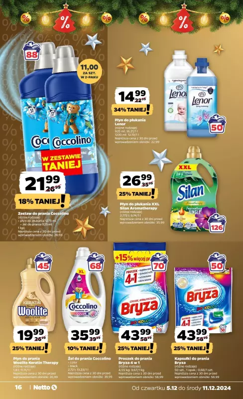 Netto - gazetka promocyjna Gazetka Spożywcza od czwartku od czwartku 05.12 do środy 11.12 - strona 16