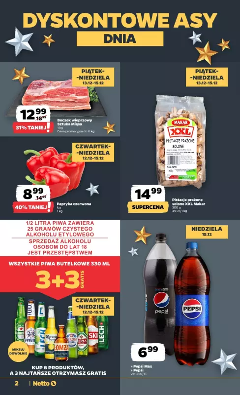 Netto - gazetka promocyjna Gazetka Spożywcza od czwartku 12.12 do środy 18.12 - strona 2