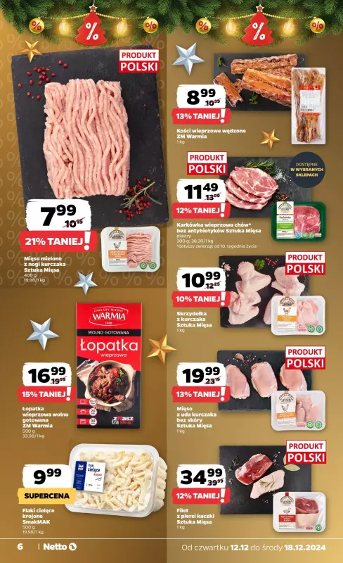 Netto - gazetka promocyjna Gazetka Spożywcza od czwartku 12.12 do środy 18.12 - strona 6