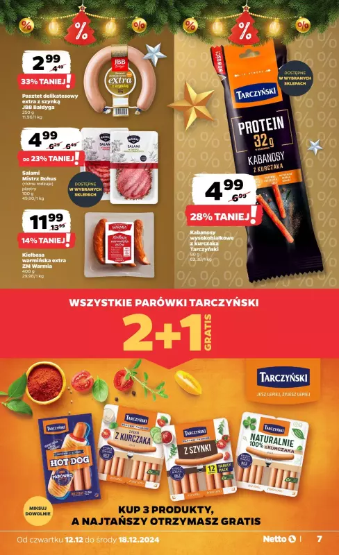 Netto - gazetka promocyjna Gazetka Spożywcza od czwartku 12.12 do środy 18.12 - strona 7