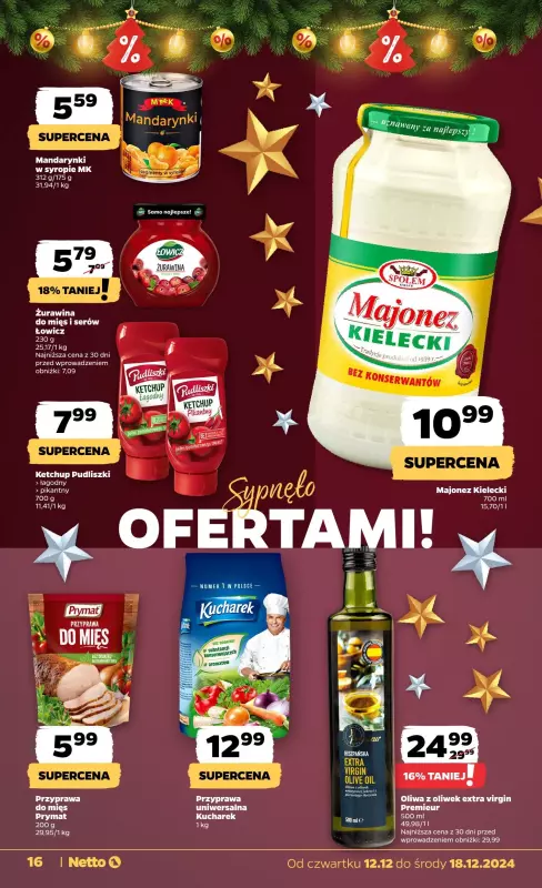 Netto - gazetka promocyjna Gazetka Spożywcza od czwartku 12.12 do środy 18.12 - strona 16