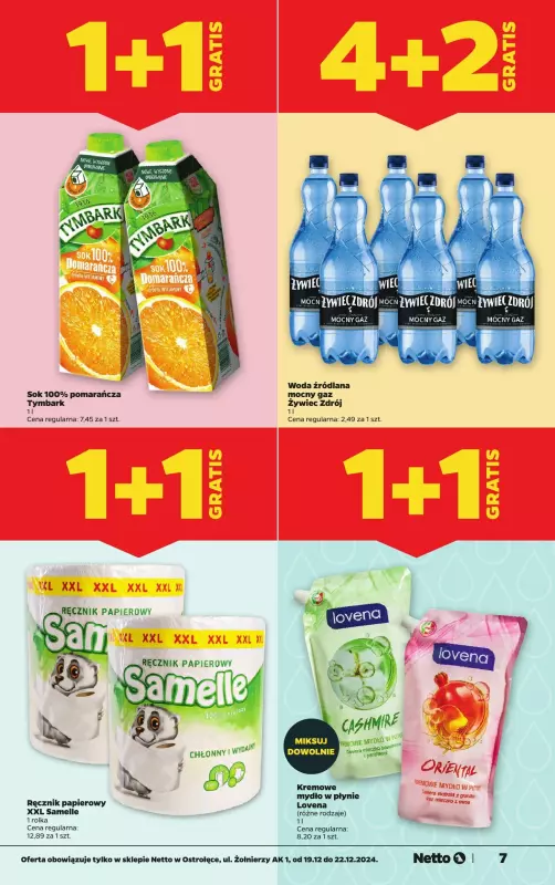 Netto - gazetka promocyjna Ostrołęka WIELKIE OTWARCIE już w czwartek 19.12 od czwartku 19.12 do niedzieli 22.12 - strona 7