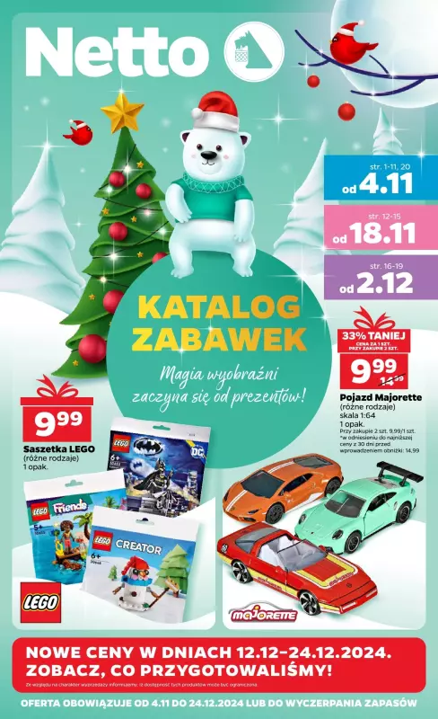 Netto - gazetka promocyjna Katalog Zabawki- nowe, niższe ceny! od poniedziałku 04.11 do poniedziałku 23.12