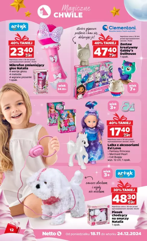 Netto - gazetka promocyjna Katalog Zabawki- nowe, niższe ceny! od poniedziałku 04.11 do poniedziałku 23.12 - strona 12