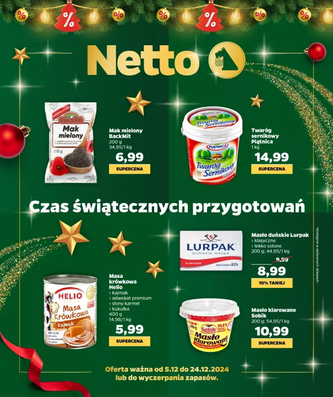 Netto - gazetka promocyjna Czas świątecznych przygotowań od czwartku 12.12 do wtorku 17.12