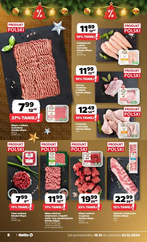 Netto - gazetka promocyjna Gazetka Spożywcza od poniedziałku 16.12 do niedzieli 22.12 - strona 8