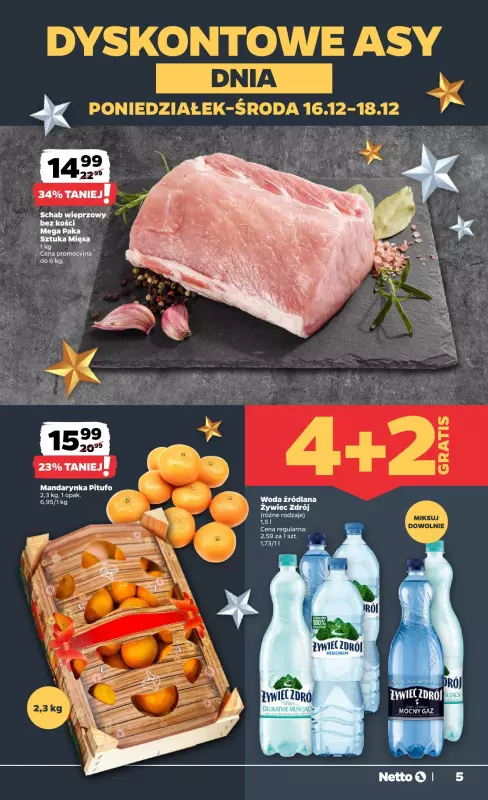 Netto - gazetka promocyjna Gazetka Spożywcza od poniedziałku 16.12 do niedzieli 22.12 - strona 5