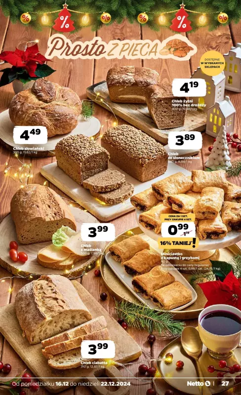 Netto - gazetka promocyjna Gazetka Spożywcza od poniedziałku 16.12 do niedzieli 22.12 - strona 27