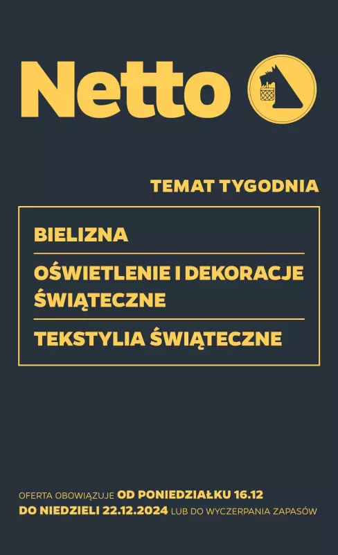 Netto - gazetka promocyjna Gazetka Non Food od poniedziałku 16.12 do niedzieli 22.12