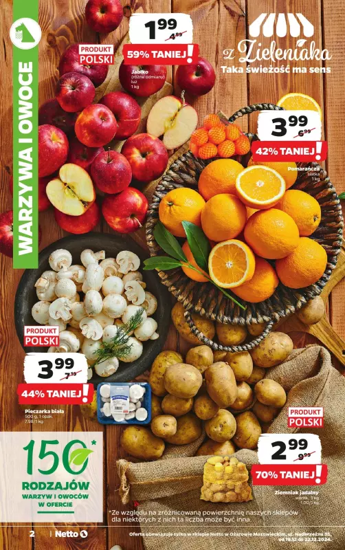 Netto - gazetka promocyjna Ożarów Mazowiecki WIELKIE OTWARCIE już w czwartek 19.12 od czwartku 19.12 do soboty 21.12 - strona 2