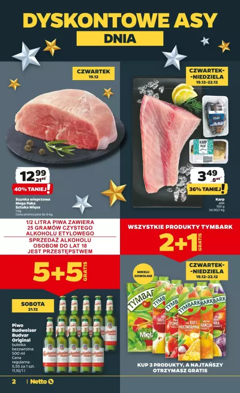 Netto - gazetka promocyjna Gazetka Spożywcza od czwartku 19.12 do wtorku 24.12 - strona 2