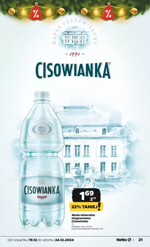 Netto - gazetka promocyjna Gazetka Spożywcza od czwartku 19.12 do wtorku 24.12 - strona 21