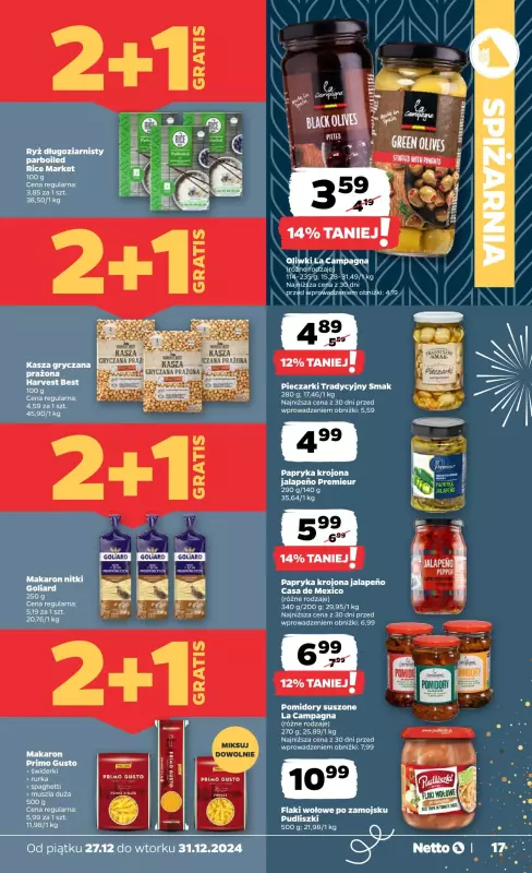 Netto - gazetka promocyjna Gazetka Spożywcza od piątku 27.12 do wtorku 31.12 - strona 17