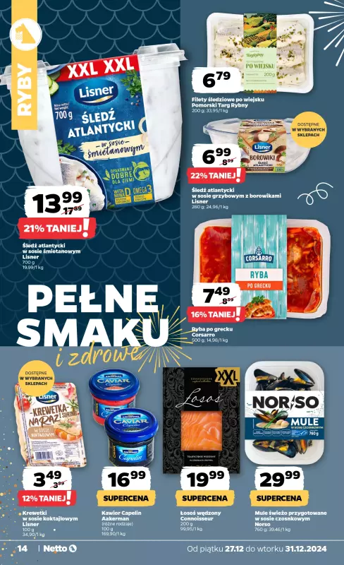 Netto - gazetka promocyjna Gazetka Spożywcza od piątku 27.12 do wtorku 31.12 - strona 14