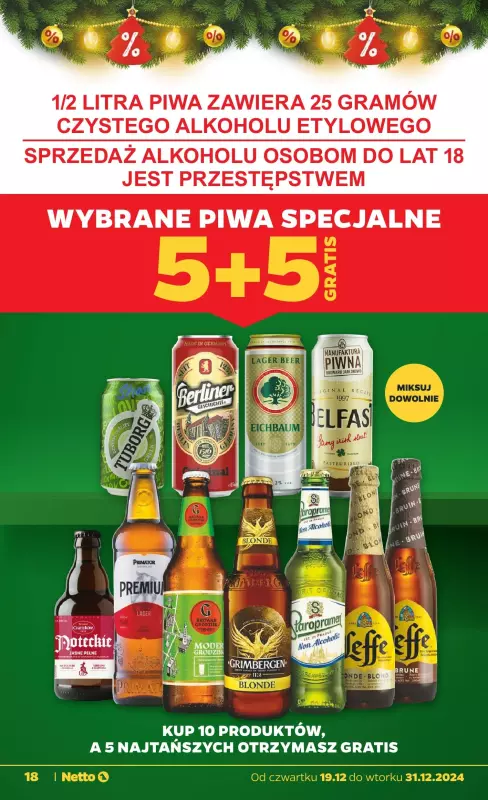 Netto - gazetka promocyjna Gazetka Spożywcza od czwartku 19.12 do wtorku 24.12 - strona 18