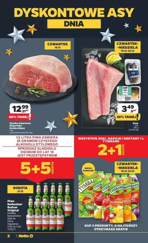 Netto - gazetka promocyjna Gazetka Spożywcza od czwartku 19.12 do wtorku 24.12 - strona 2