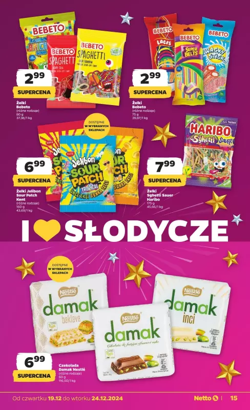 Netto - gazetka promocyjna Gazetka Spożywcza od czwartku 19.12 do wtorku 24.12 - strona 15