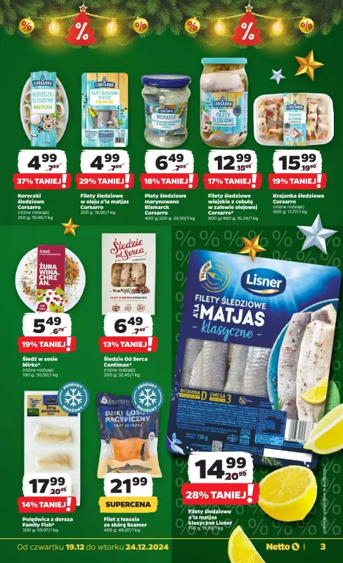 Netto - gazetka promocyjna Gazetka Spożywcza od czwartku 19.12 do wtorku 24.12 - strona 3