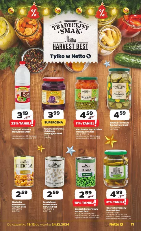 Netto - gazetka promocyjna Gazetka Spożywcza od czwartku 19.12 do wtorku 24.12 - strona 11