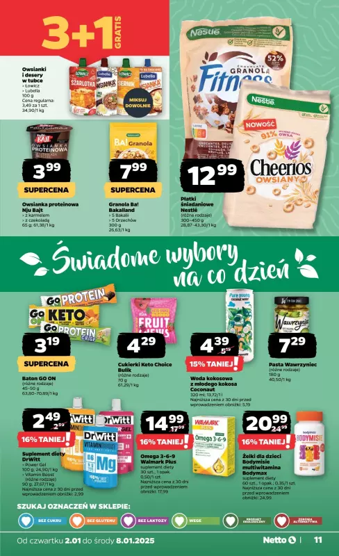 Netto - gazetka promocyjna Gazetka Spożywcza od czwartku 02.01 do środy 08.01 - strona 11