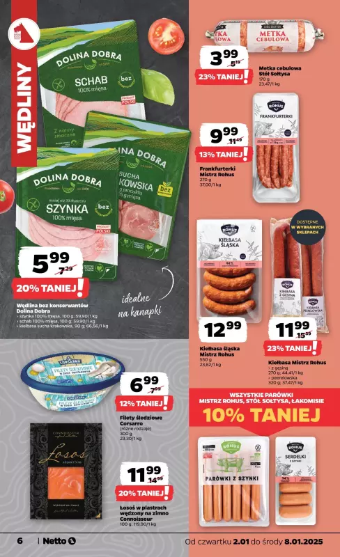 Netto - gazetka promocyjna Gazetka Spożywcza od czwartku 02.01 do środy 08.01 - strona 6