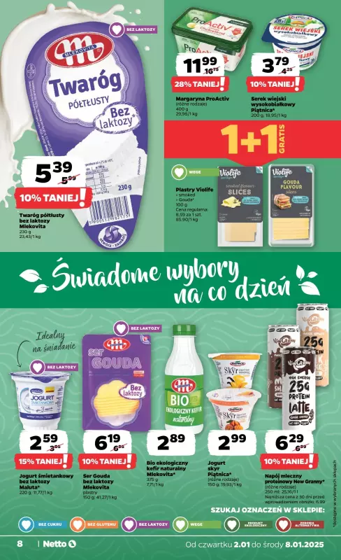 Netto - gazetka promocyjna Gazetka Spożywcza od czwartku 02.01 do środy 08.01 - strona 8