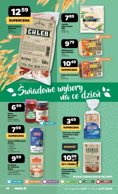 Netto - gazetka promocyjna Gazetka Spożywcza od czwartku 02.01 do środy 08.01 - strona 10