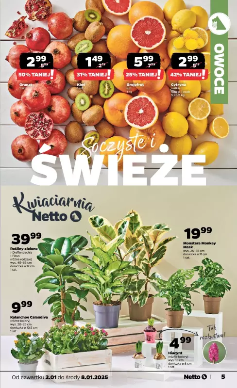 Netto - gazetka promocyjna Gazetka Spożywcza od czwartku 02.01 do środy 08.01 - strona 5