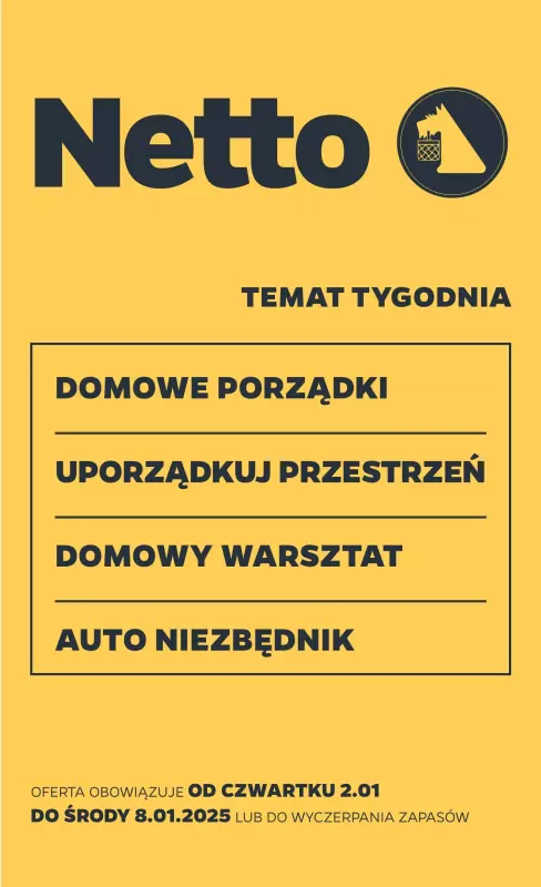 Netto - gazetka promocyjna Gazetka Non Food od czwartku 02.01 do środy 08.01